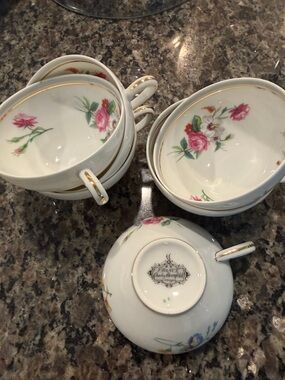 Set of 6 Limoges Cups